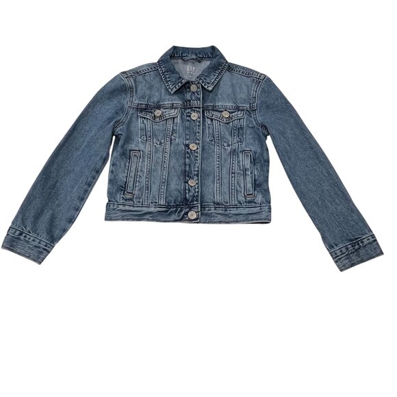 GAP Kids Tie Dye Heart Jean Jacket, Snaps, M, 8-9 yrs - Picture 7 of 8